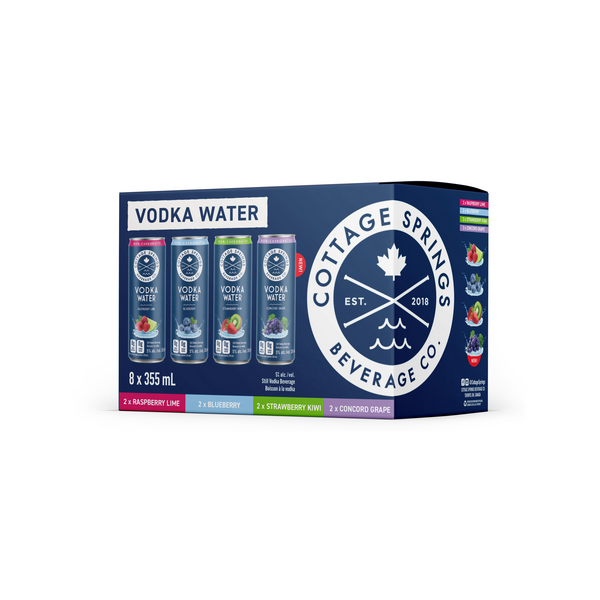 Cottage Springs Vodka Water Mixed 8 Pack
