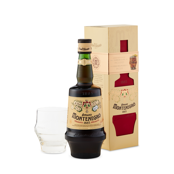 Amaro Montenegro Gift Pack with Icon Glass
