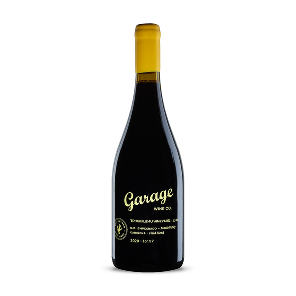 Garage Wine Co. Truquilemu Vineyard Lot 117 Dry Farmed Old Vines Field Blend Carignan 2019