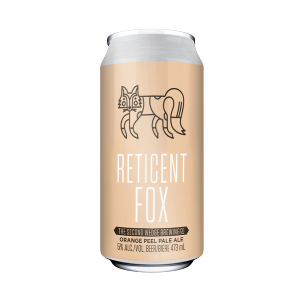 The Second Wedge Reticent Fox orange- peel pale ale