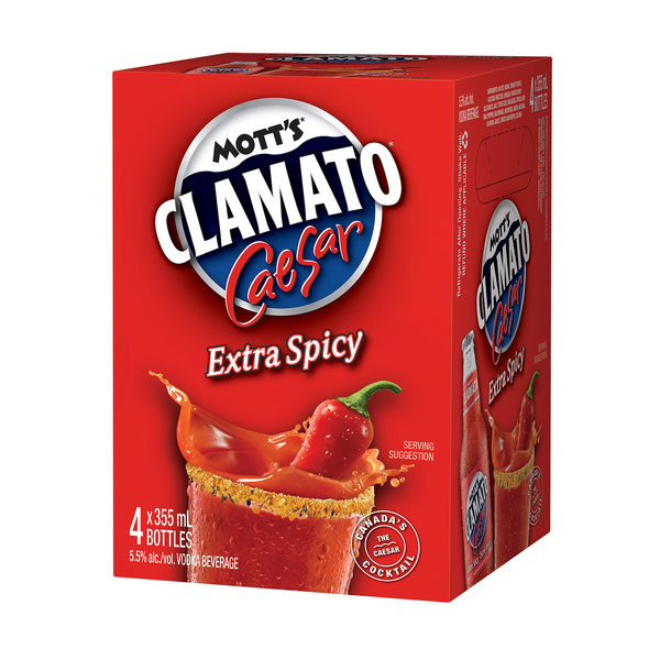 Mott\'s Clamato Caesar Extra Spicy
